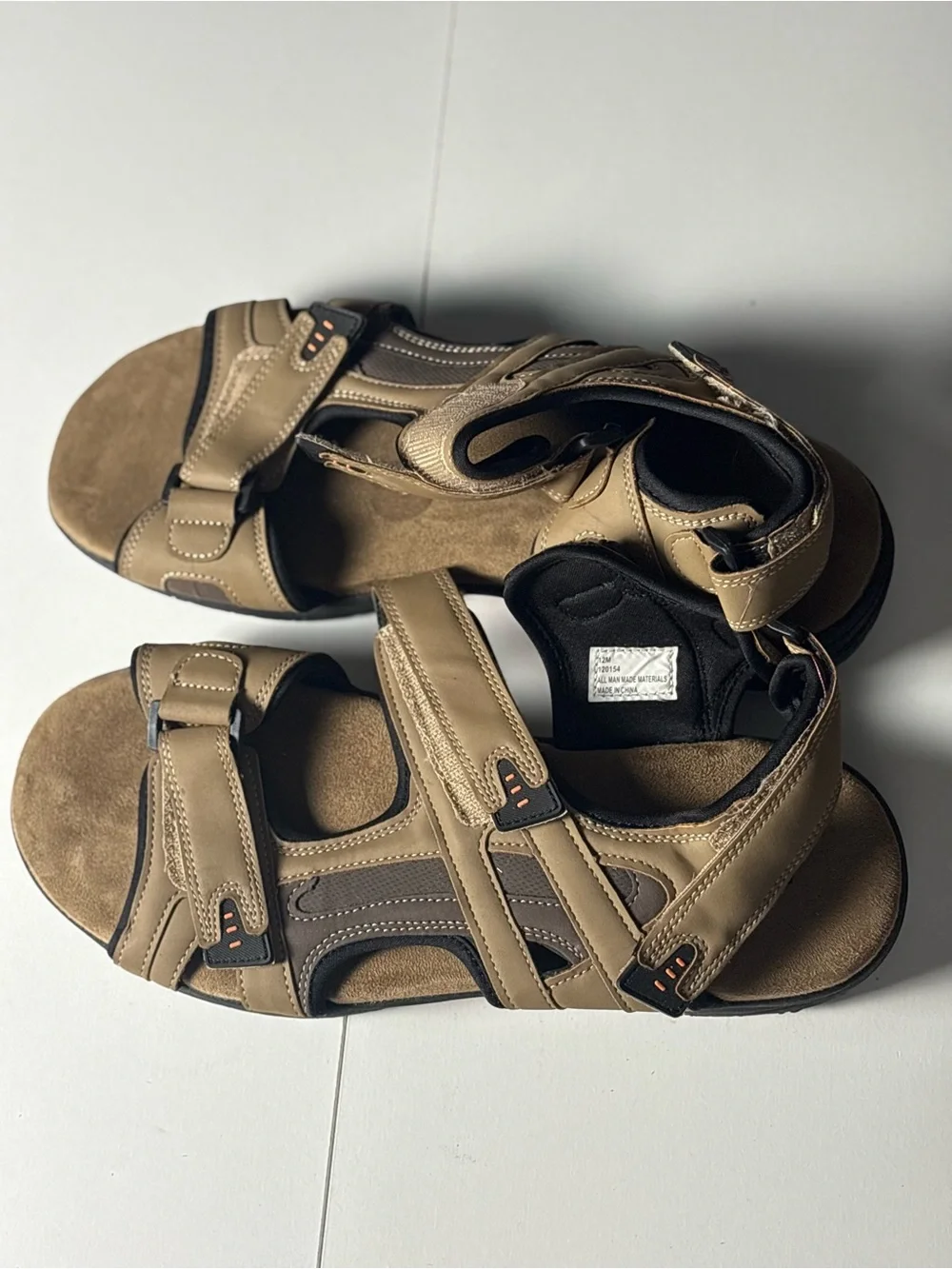 Men's Tan Outdoor Comfort Sandals